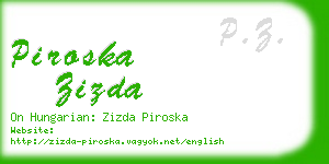 piroska zizda business card